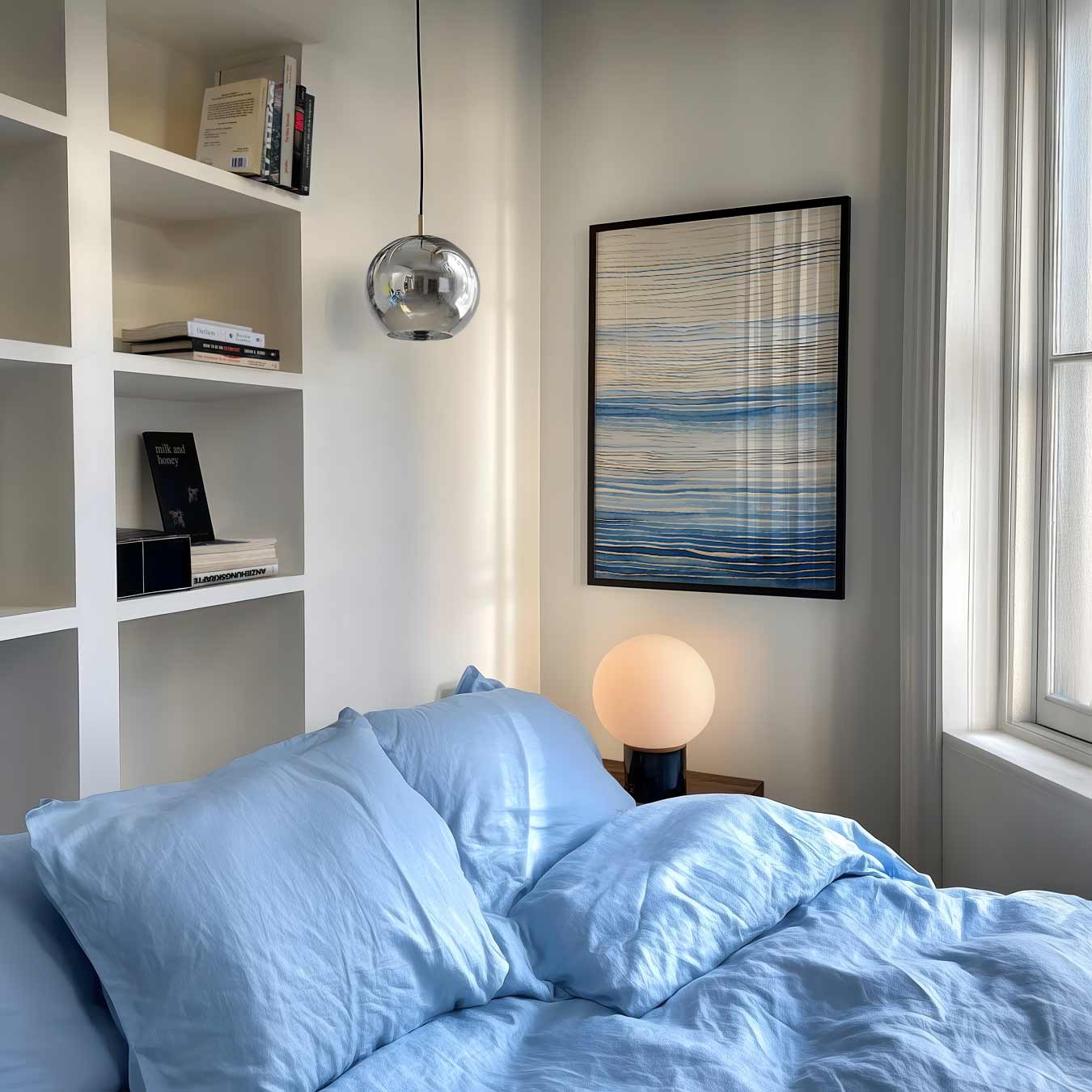Rustgevende Zeehorizon Poster-WallArtistic