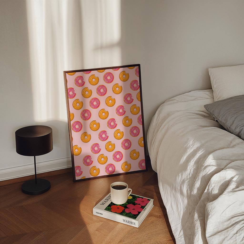 Smakelijke Donut Herhalingsposter-WallArtistic