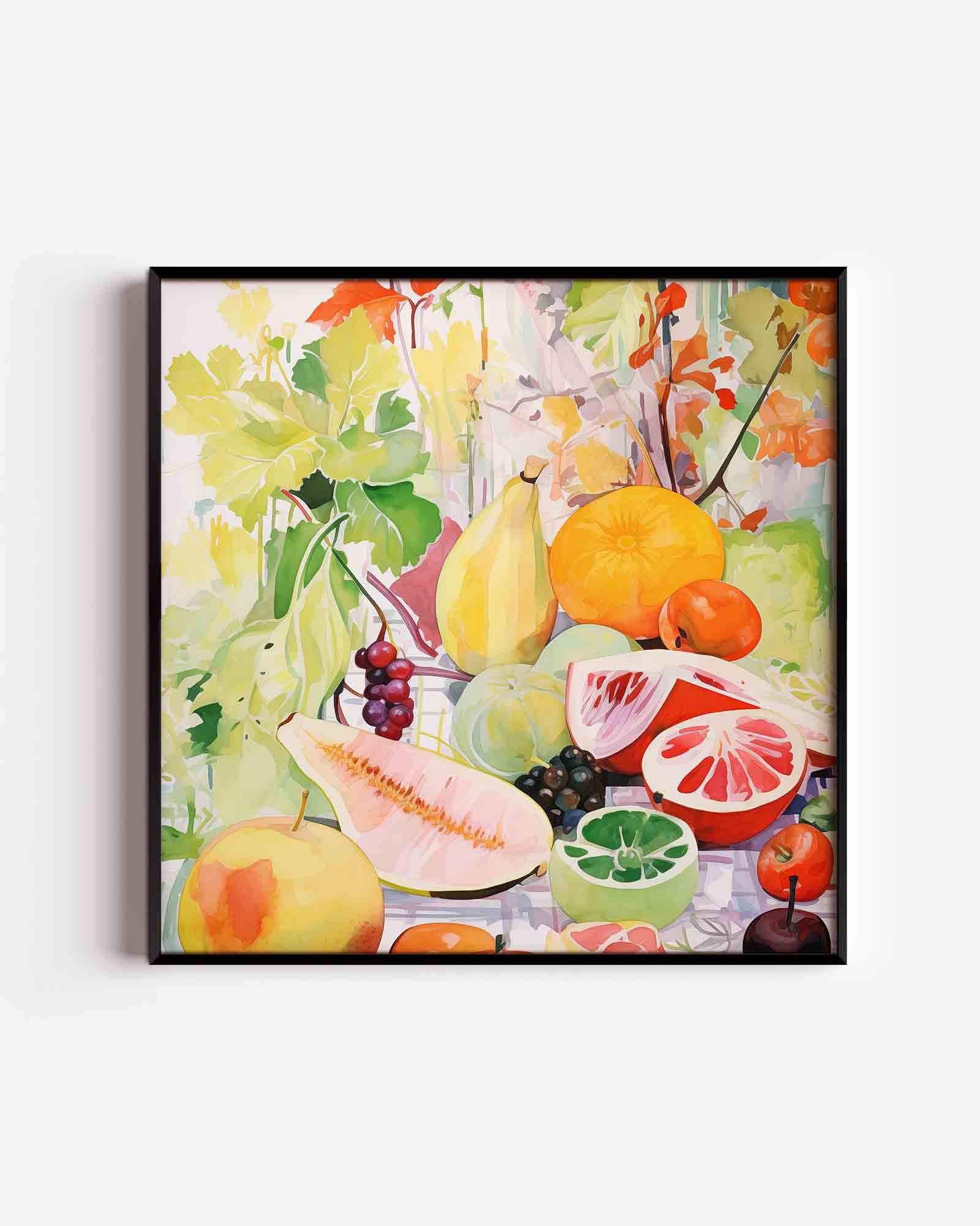Fruit en bladeren Poster