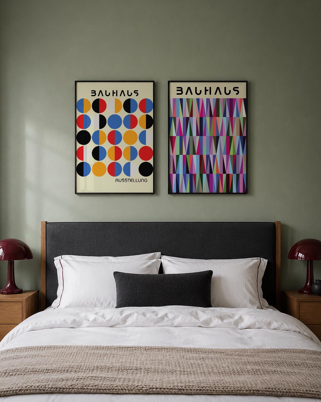 Kleurrijke cirkelritmes Posterset