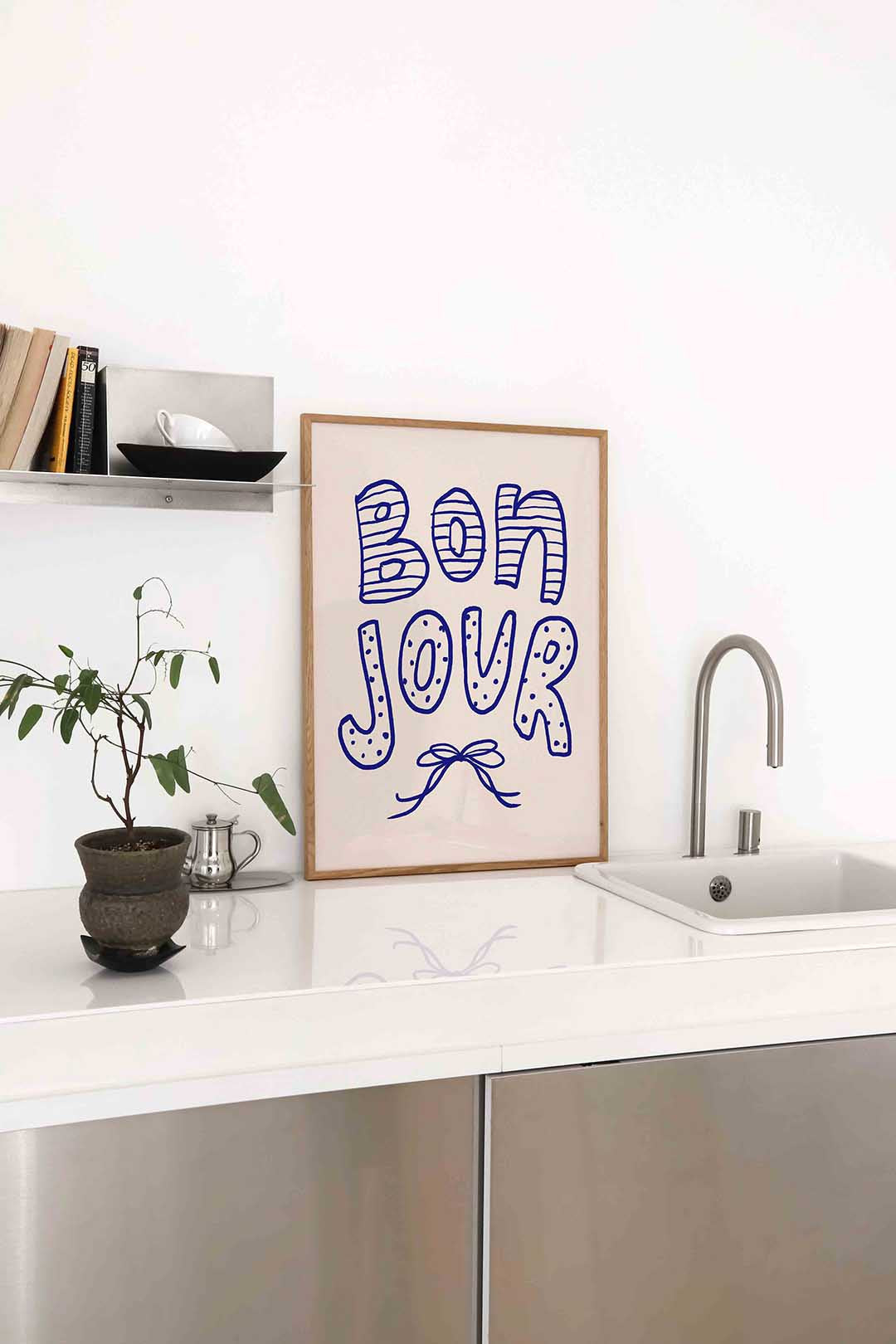 Bonjour typografie Poster
