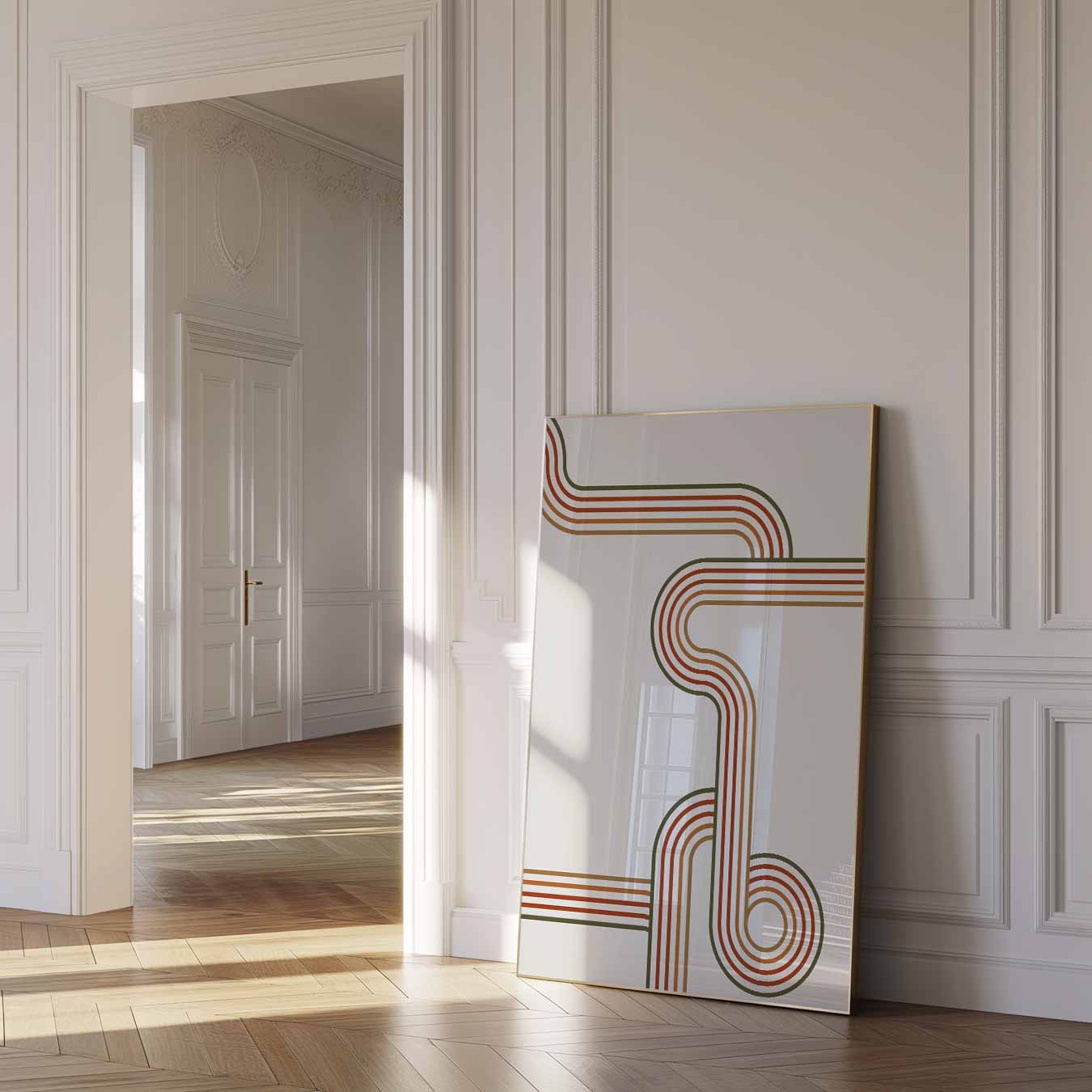 Retro Stripes Poster-WallArtistic