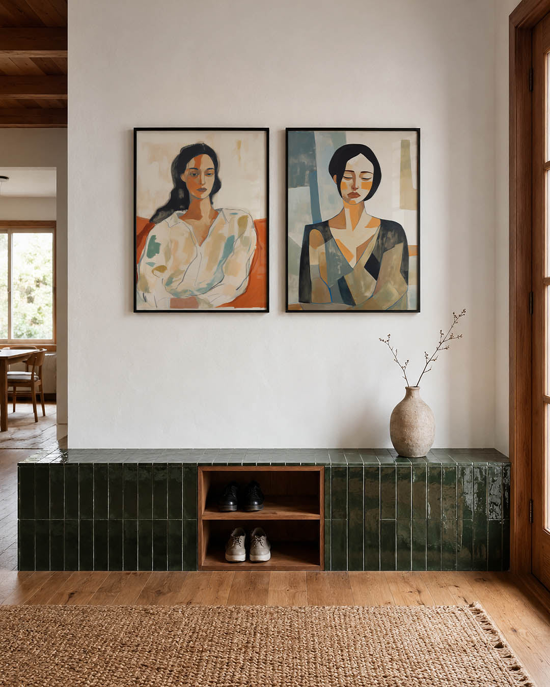Kleurvlakken portret Posterset