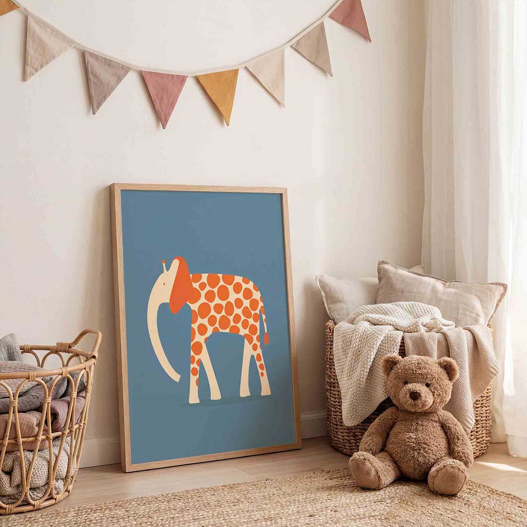Olifant met stippen Poster