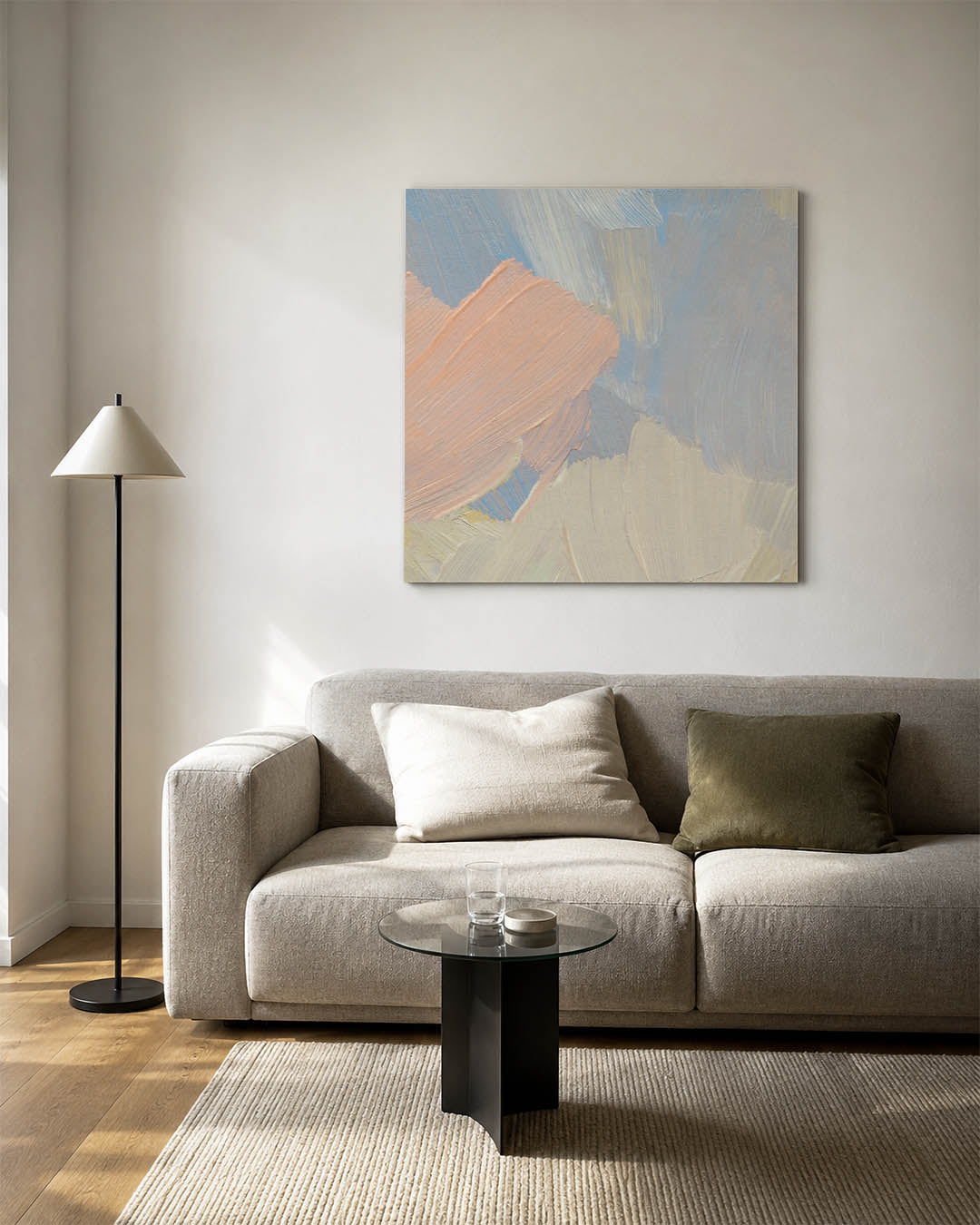 Zachte kleuren harmonie Kunstwerk
