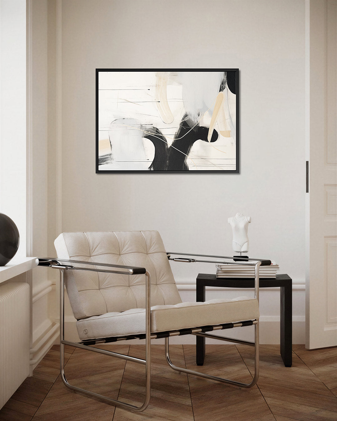 Dynamische lijnen en vormen Kunstwerk