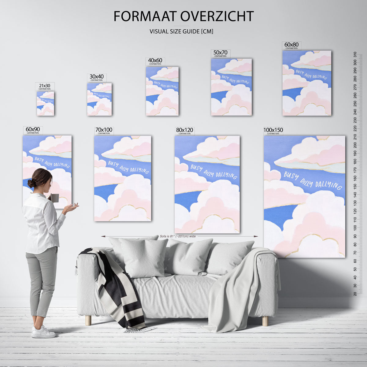 Wolkachtige lucht Poster