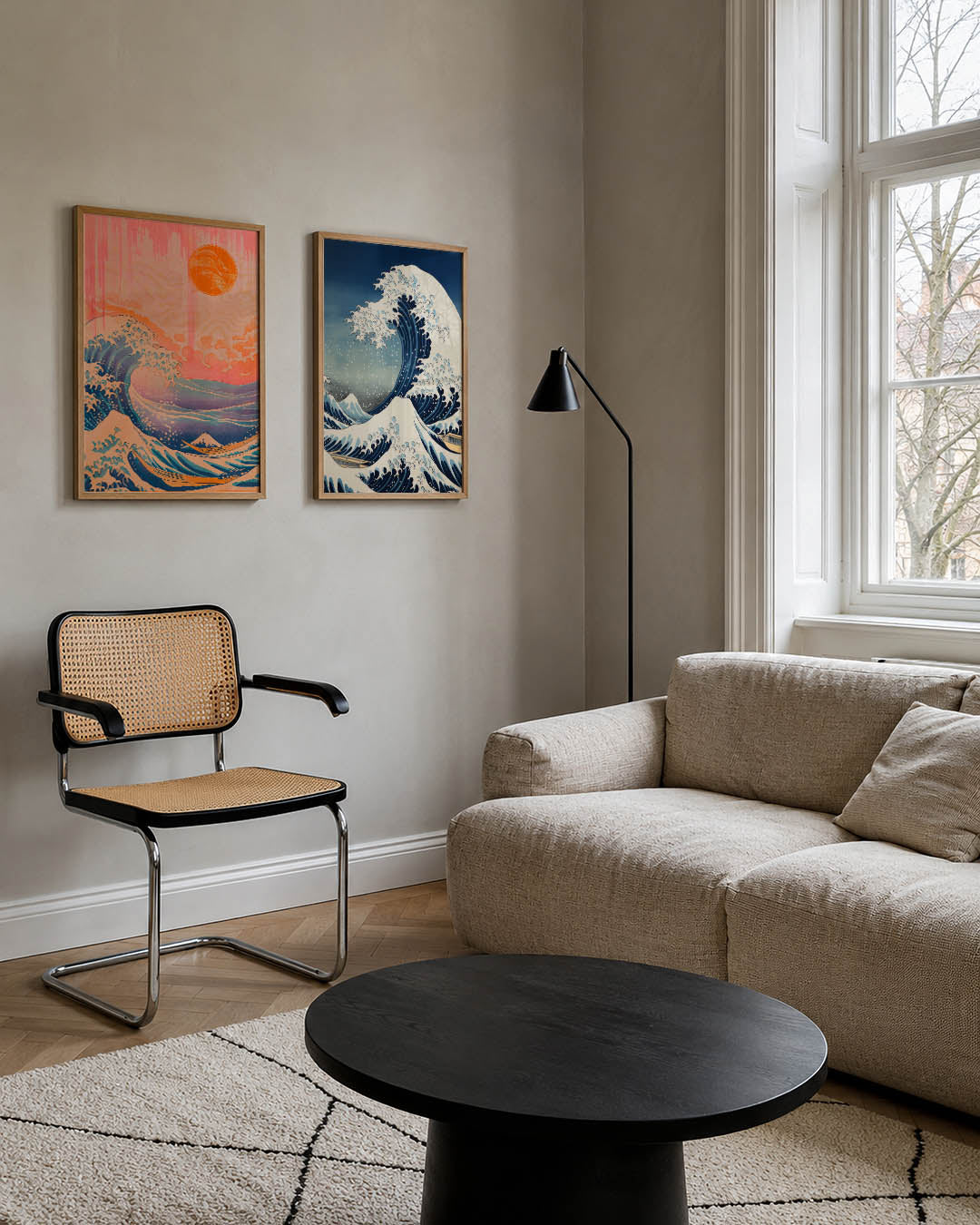 Golven en zon Posterset