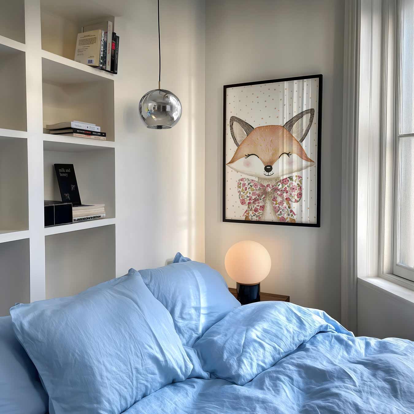 Vos met Strik Poster-WallArtistic
