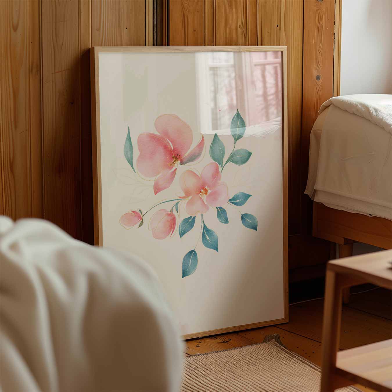 Bloemrijke Elegantie Poster-WallArtistic