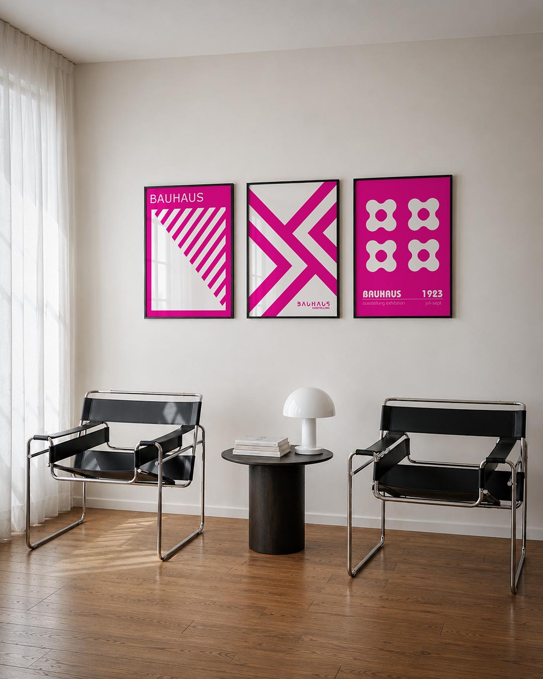 Diagonal strepen Posterset