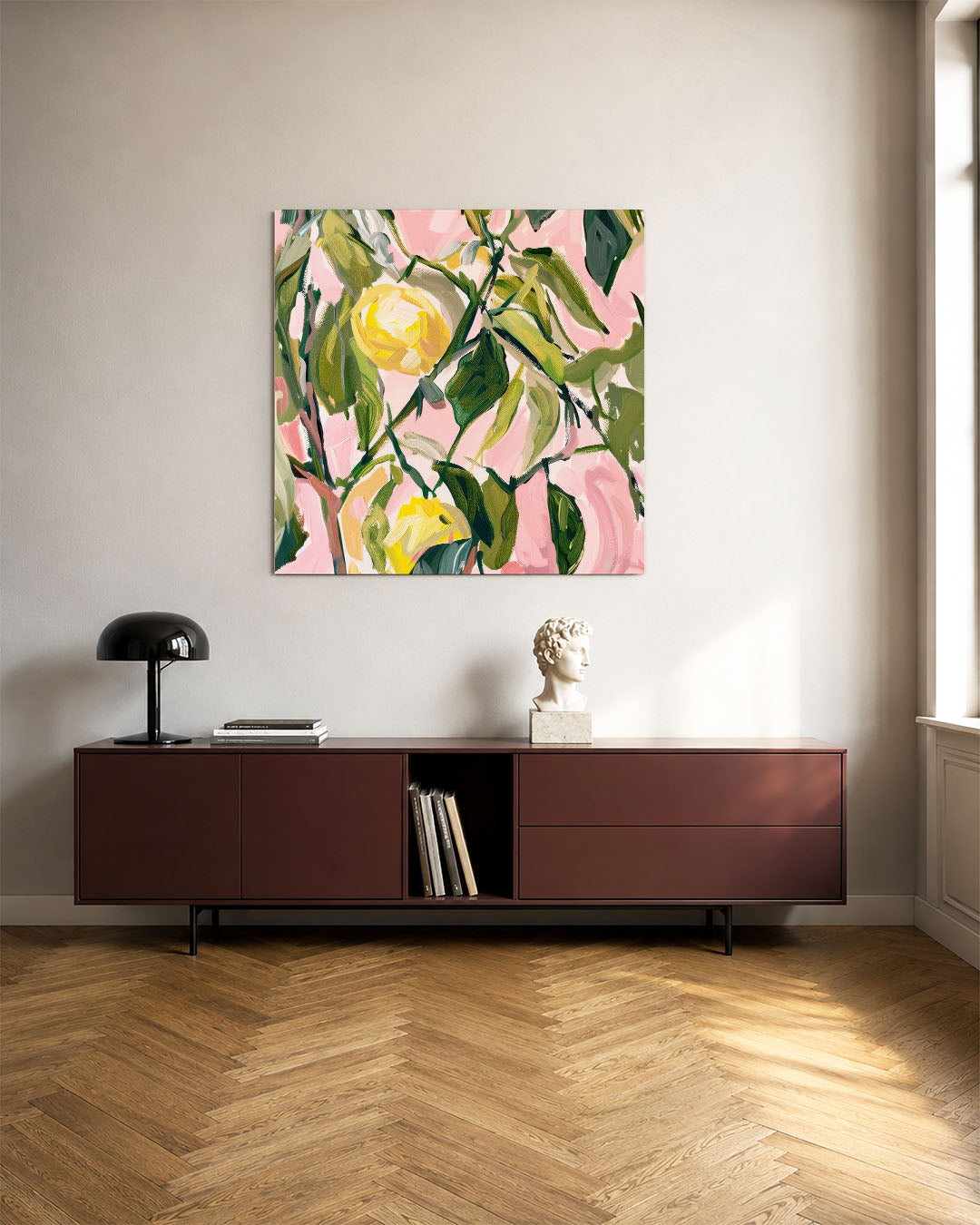 Bloemrijke expressie Kunstwerk