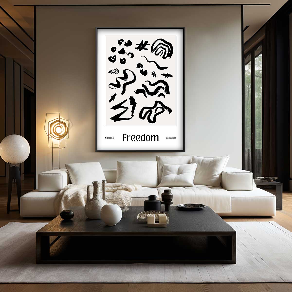 Abstracte Vrijheid Kunstwerk-canvas-dibond-plexiglas-wanddecoratie-WallArtistic