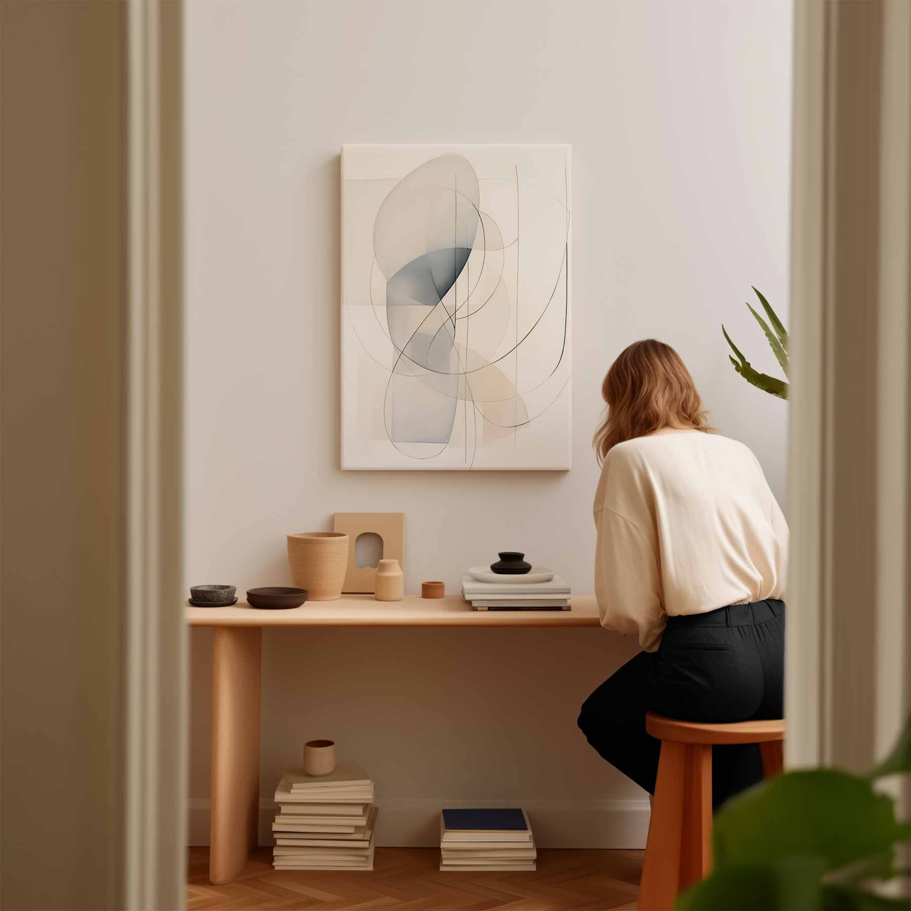 Dans van Lijnen en Licht Kunstwerk-canvas-dibond-plexiglas-wanddecoratie-WallArtistic