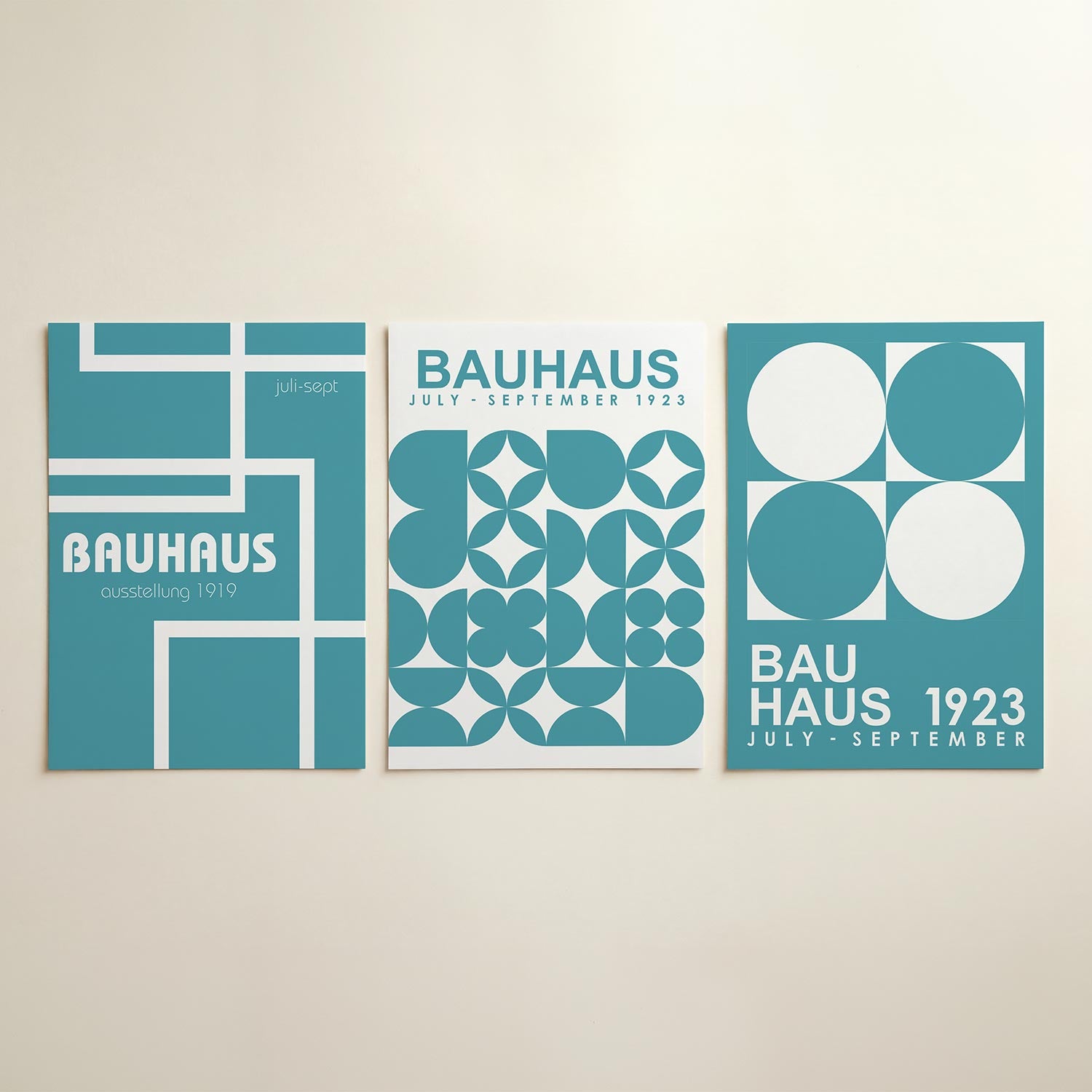 Lijnen en kleurvlakken Posterset