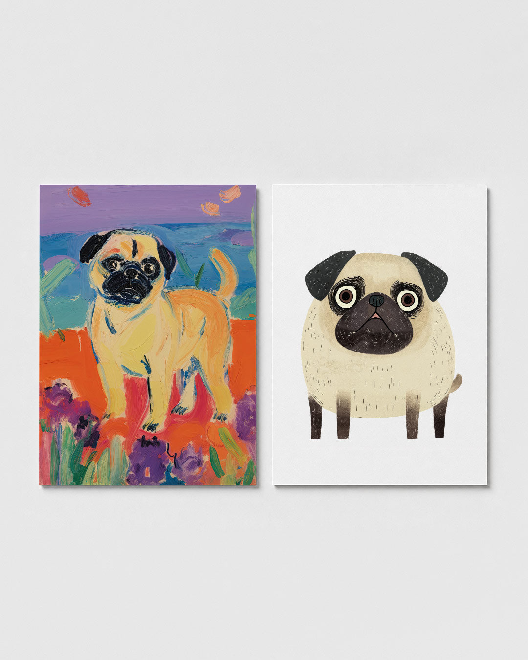 Kleurrijke hond Posterset
