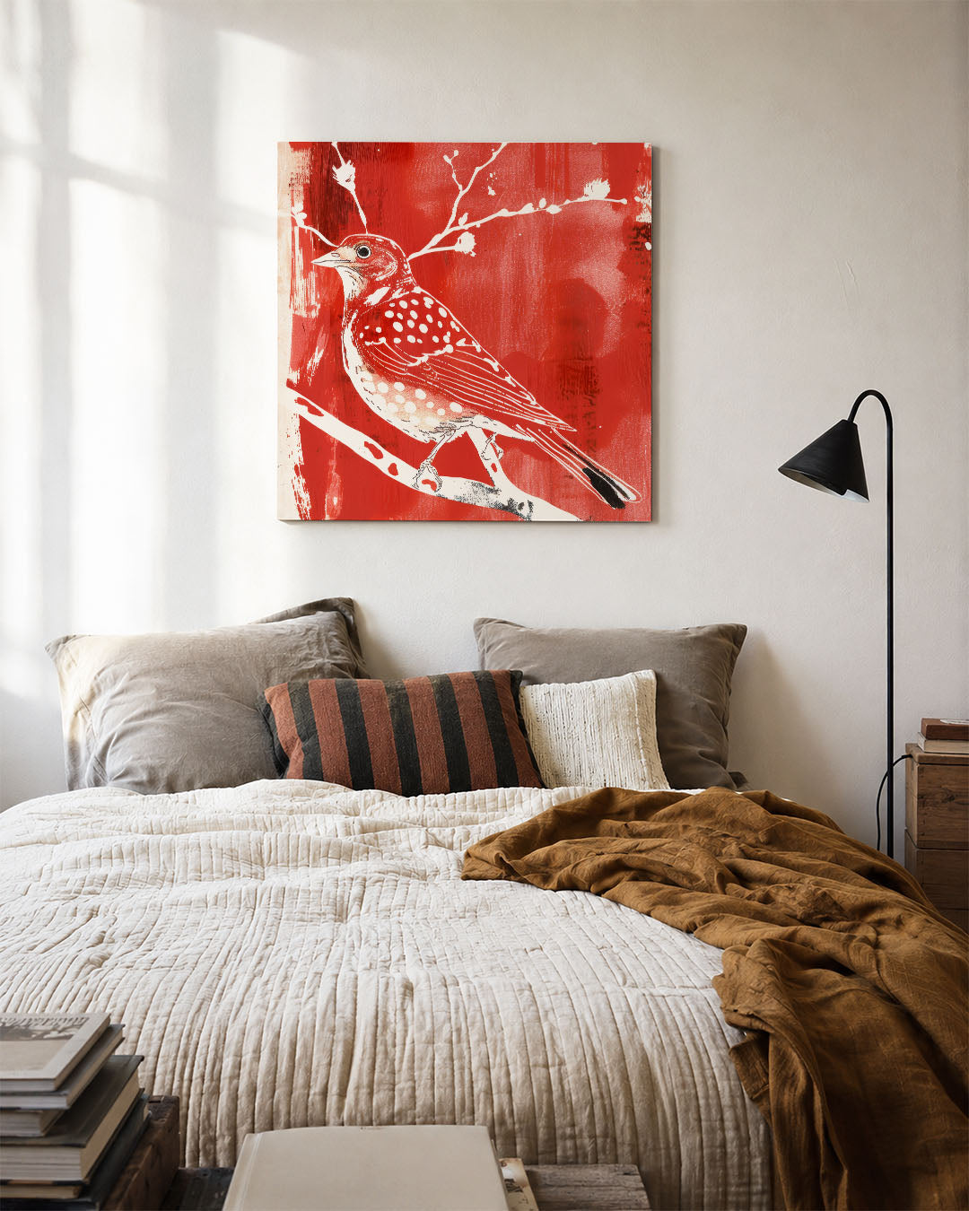 Vogel op tak Kunstwerk