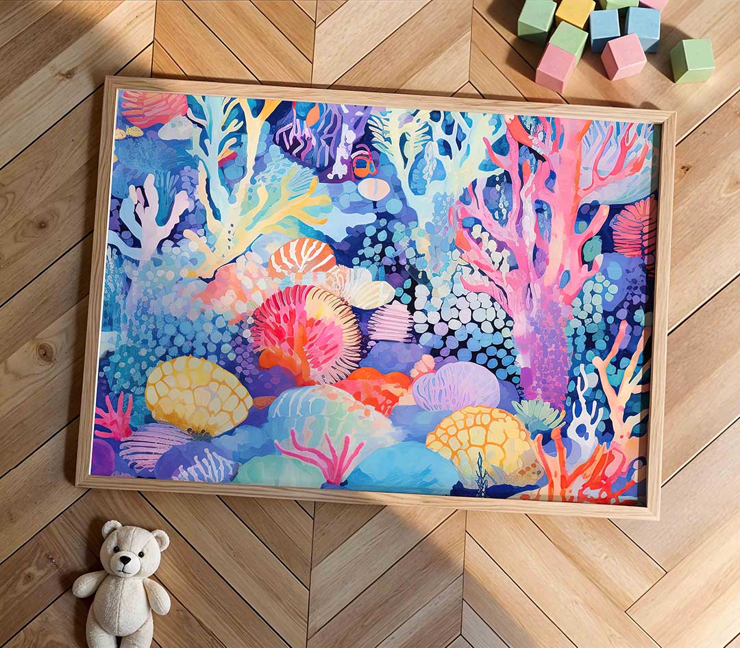 Kleurrijke koraalriffen Poster