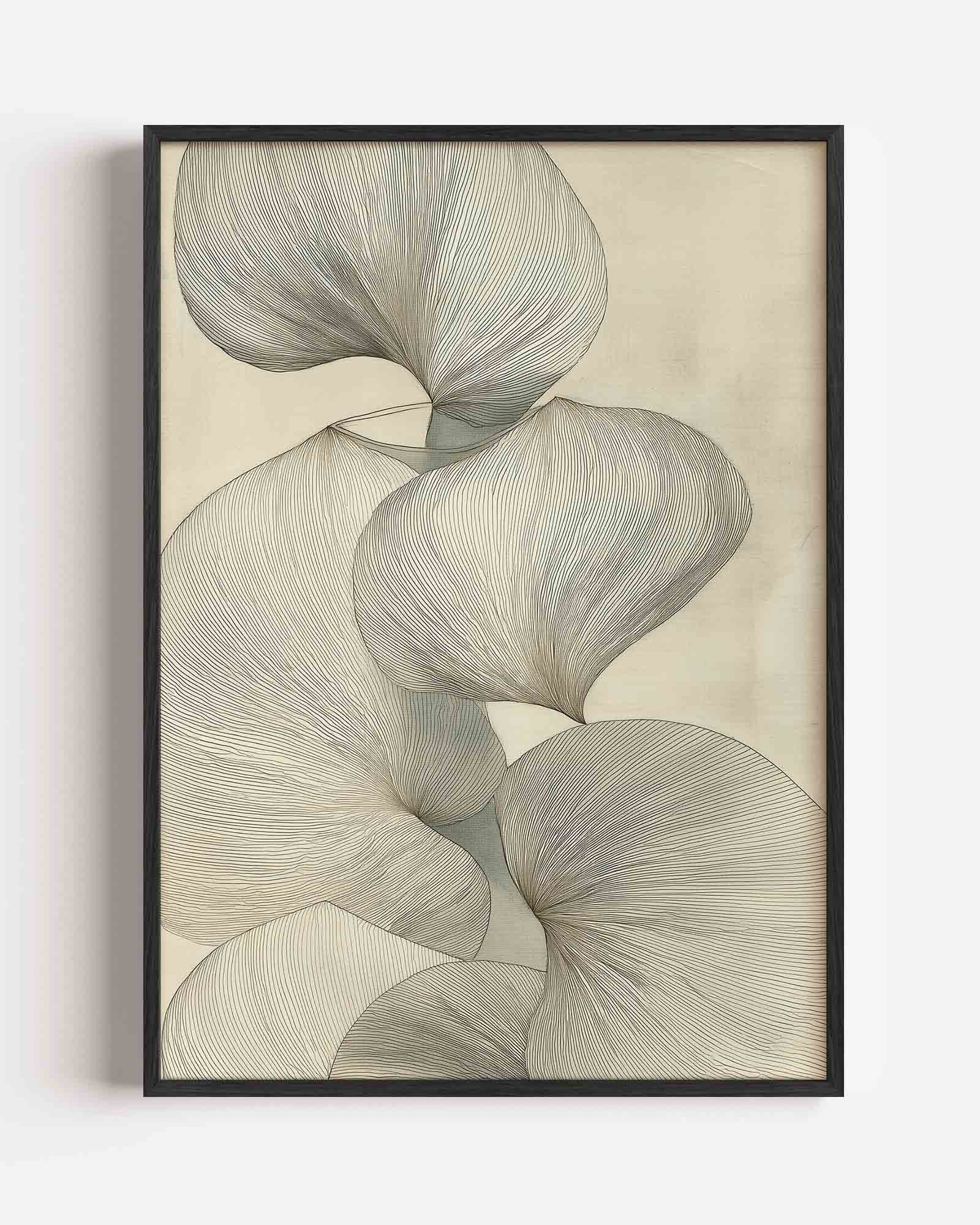 Abstracte bladeren Poster
