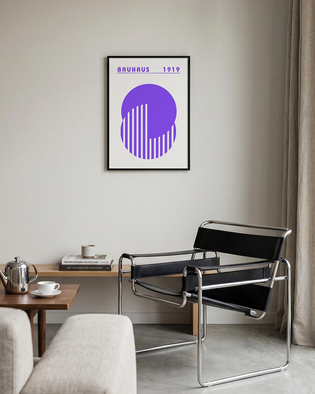 Cirkel en lijnen Poster