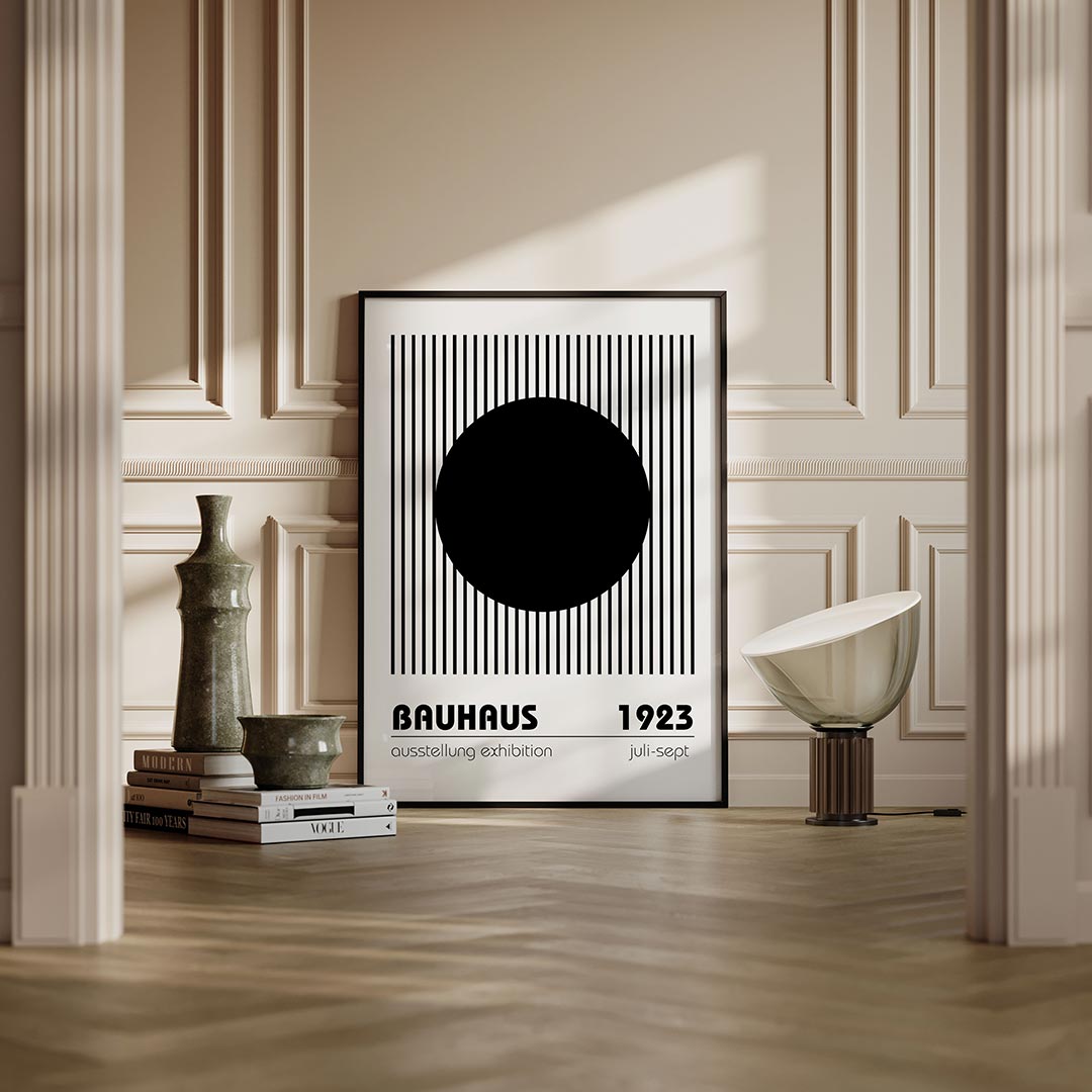 Cirkel en lijnen Poster