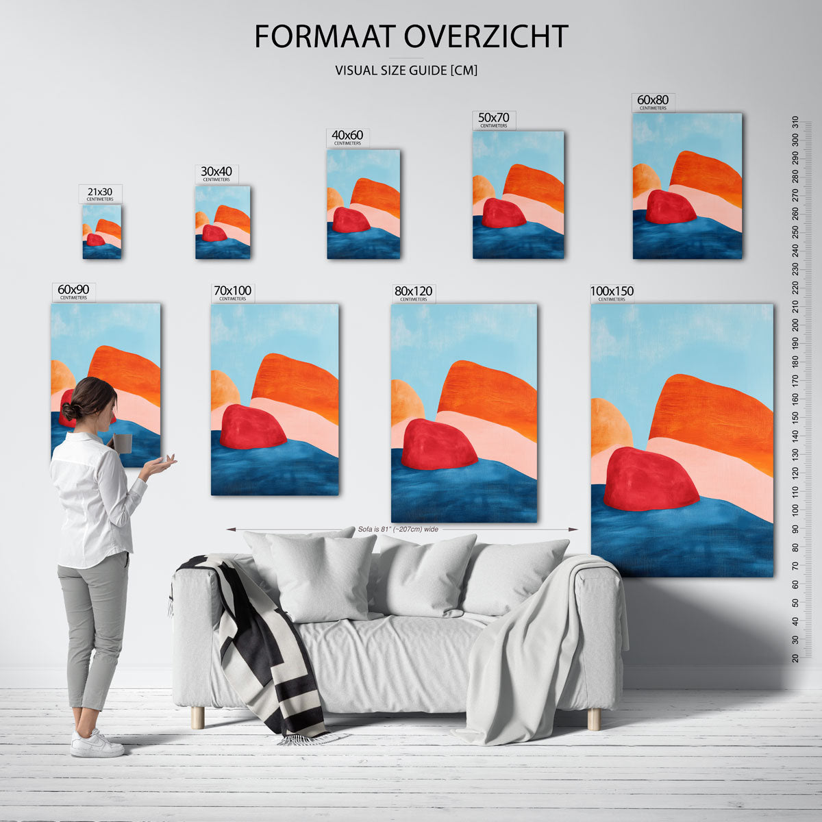 Abstracte vormen Poster