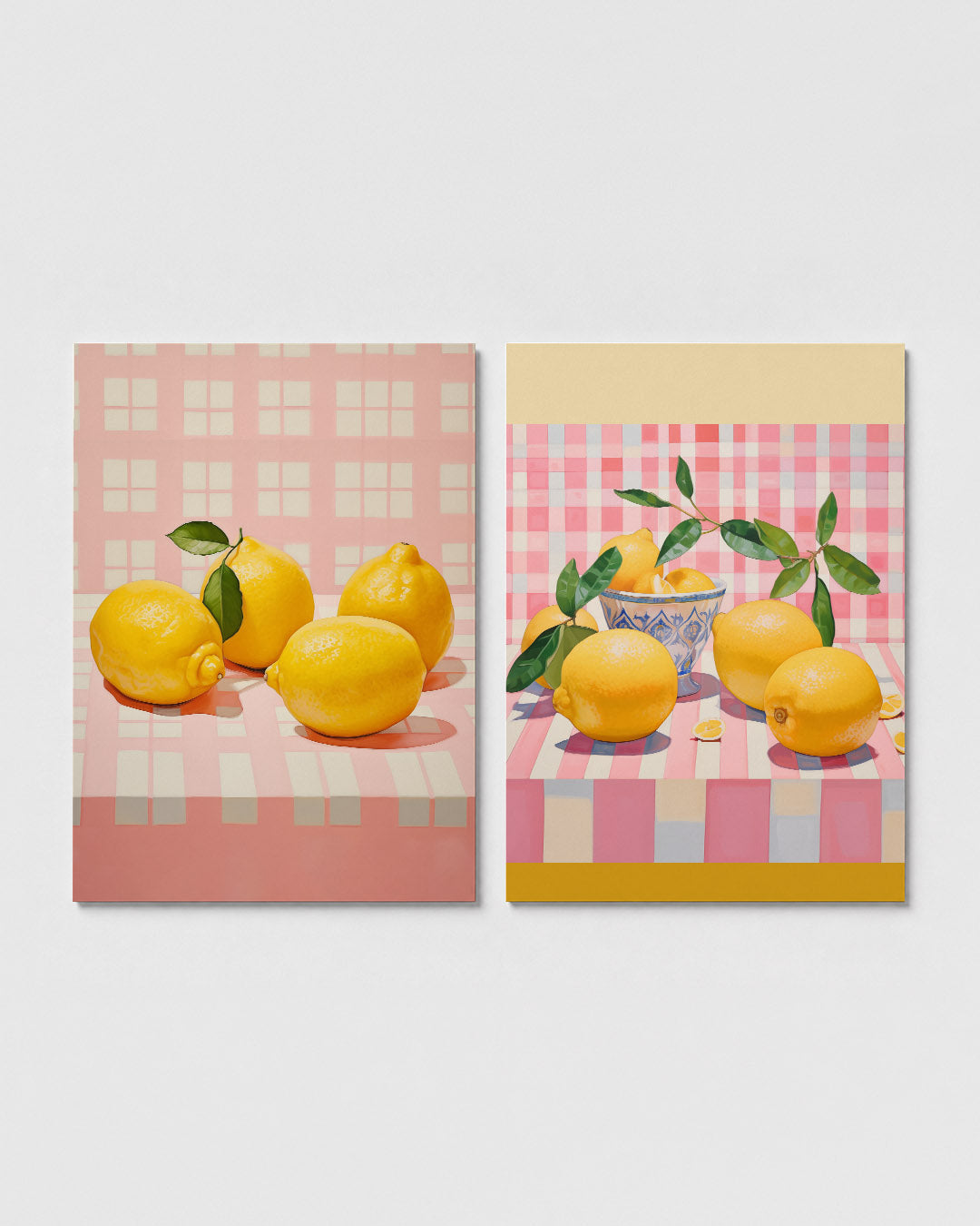 Citroenen en patronen Posterset