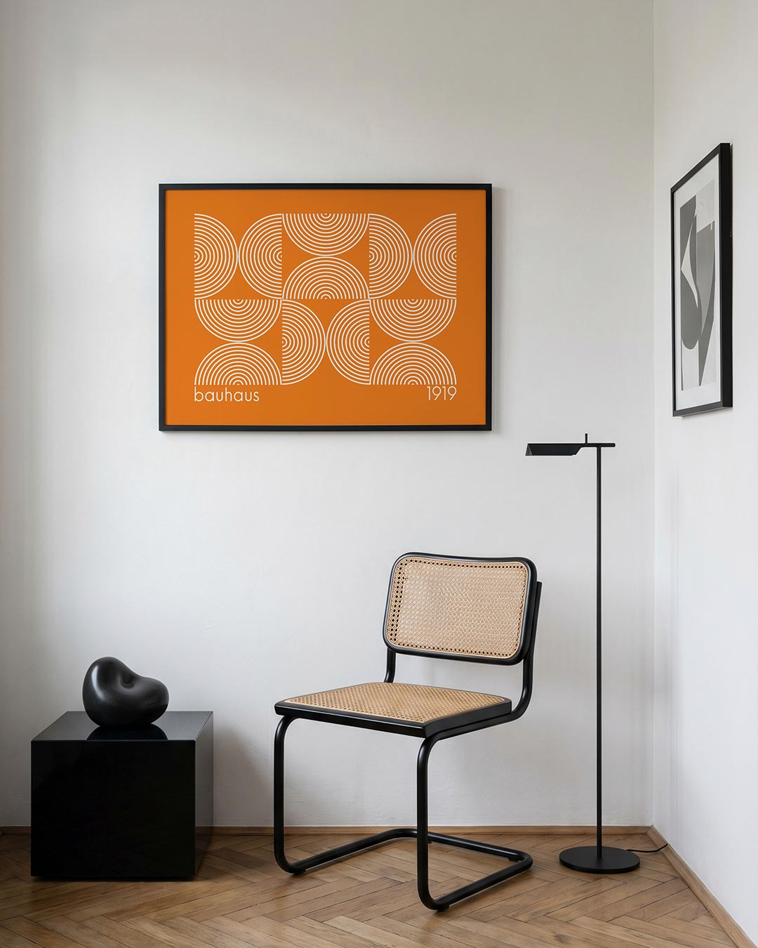 Cirkelpatroon en lijnen Poster