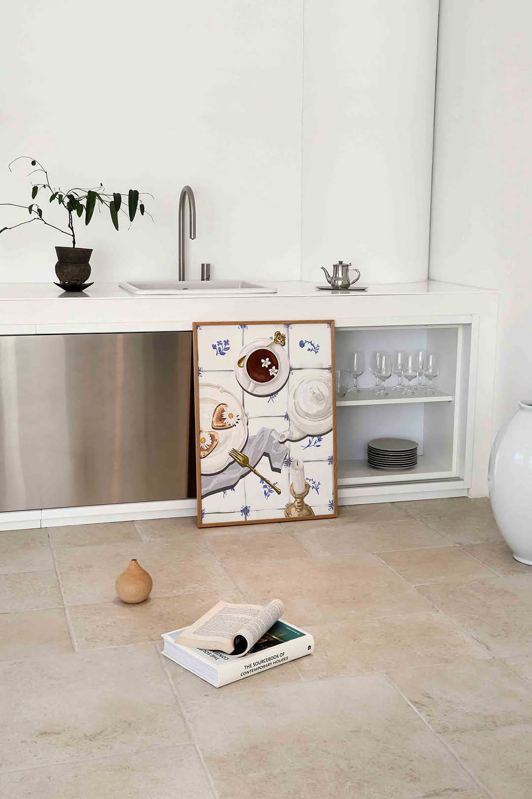 Ontbijt tafel Poster