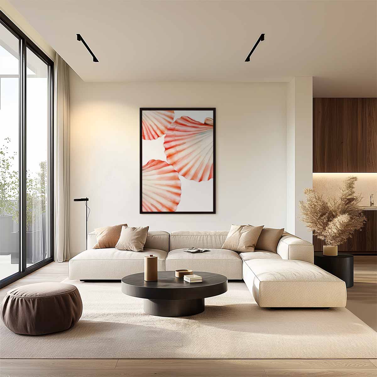 Schilderij van Schelpen Kunstwerk-canvas-dibond-plexiglas-wanddecoratie-WallArtistic