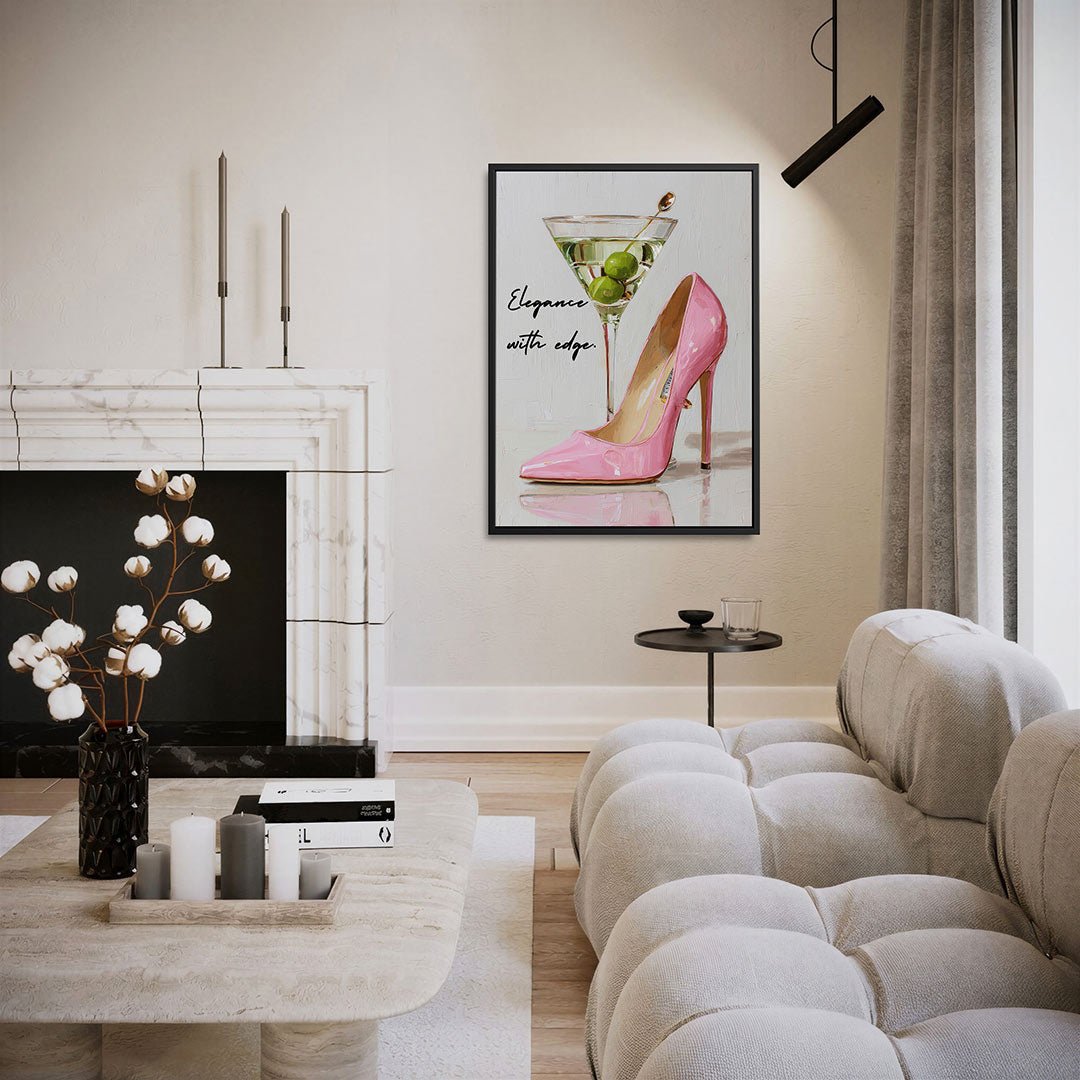 Schoen en cocktail Kunstwerk