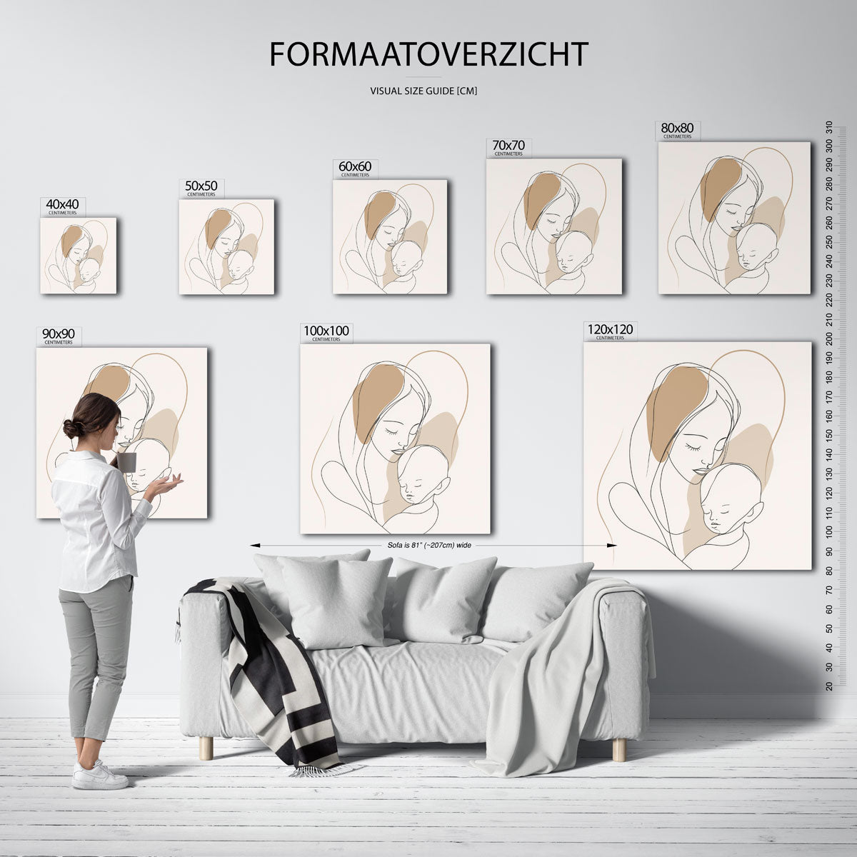 Moeder en kind Poster