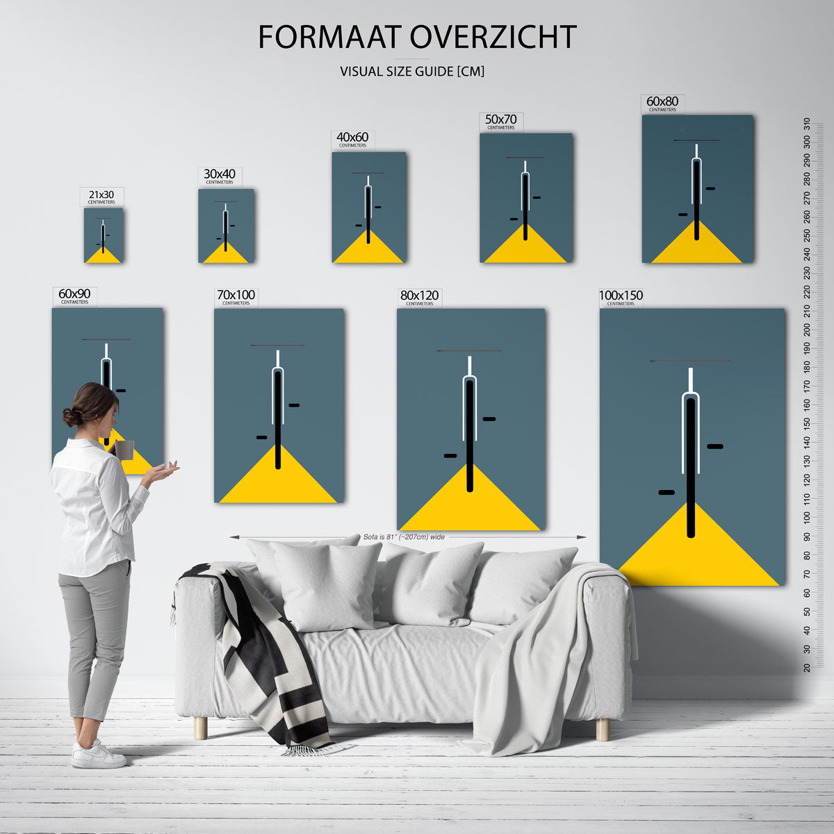 Lijn en vlak Poster