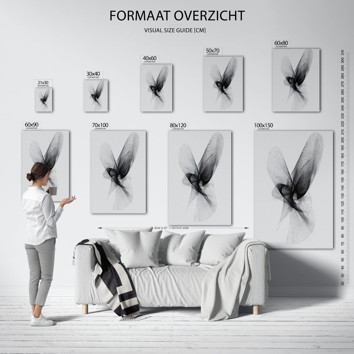 Abstracte lijnen Poster
