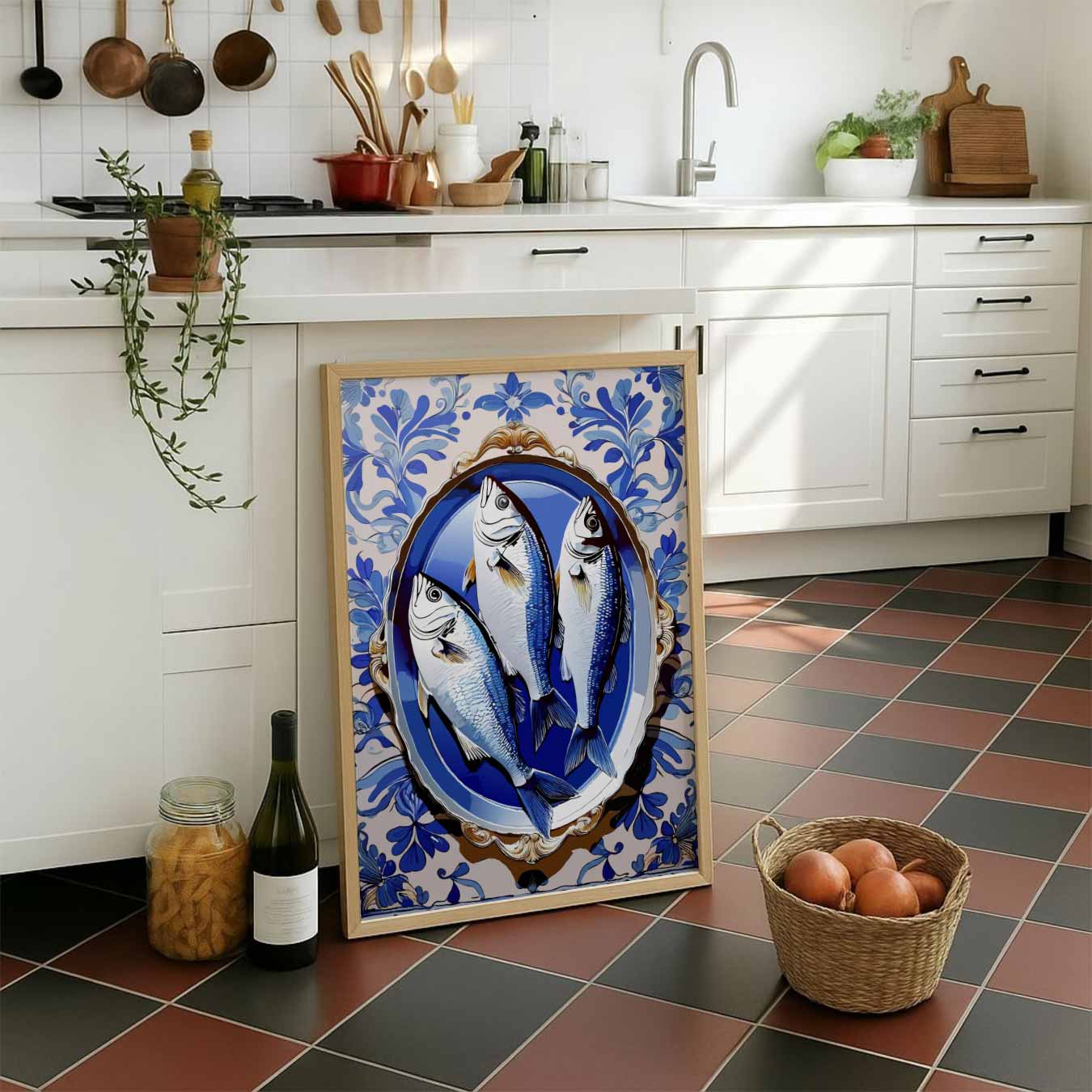 Klassieke Visservant Poster-WallArtistic