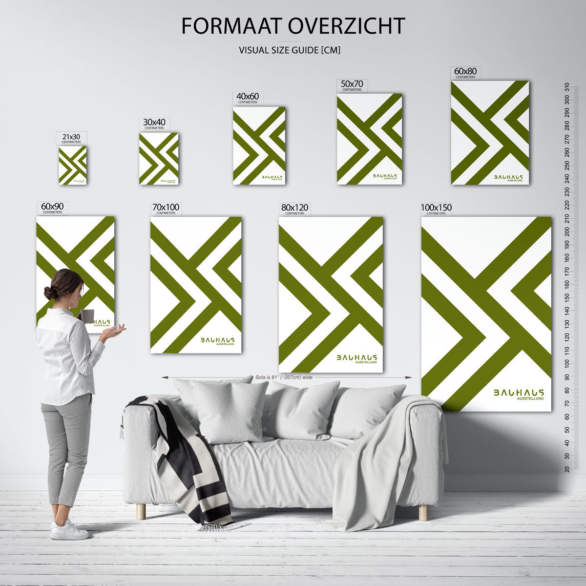 Lijnenspel en kleur Poster
