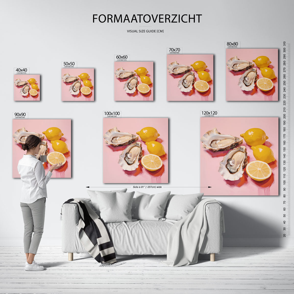 Oesters en citroenen Poster