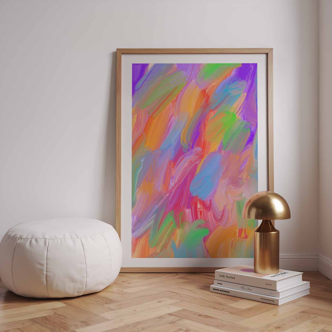Kleurrijk Abstract Schilderij Poster-WallArtistic