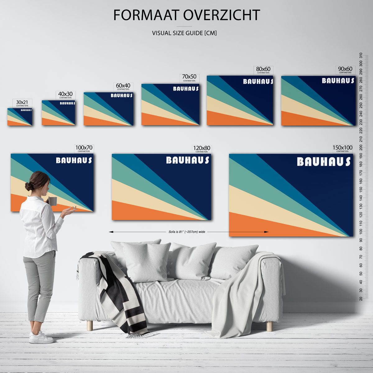 Vorm en kleurvlakken Poster