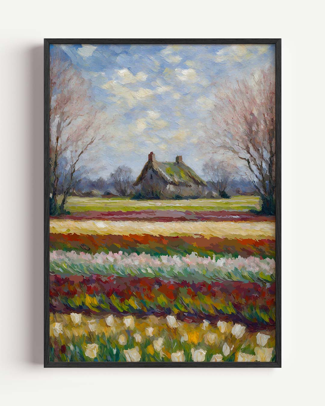 Nostalgisch Landidyll in de Lente Poster-WallArtistic