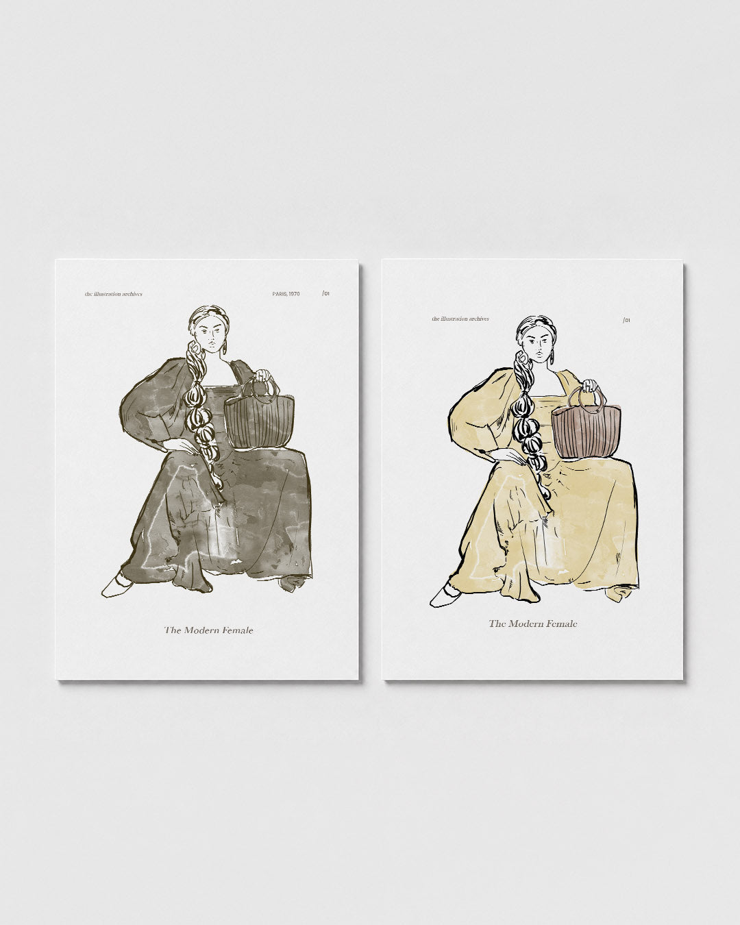 Vrouwelijke uitstraling Posterset