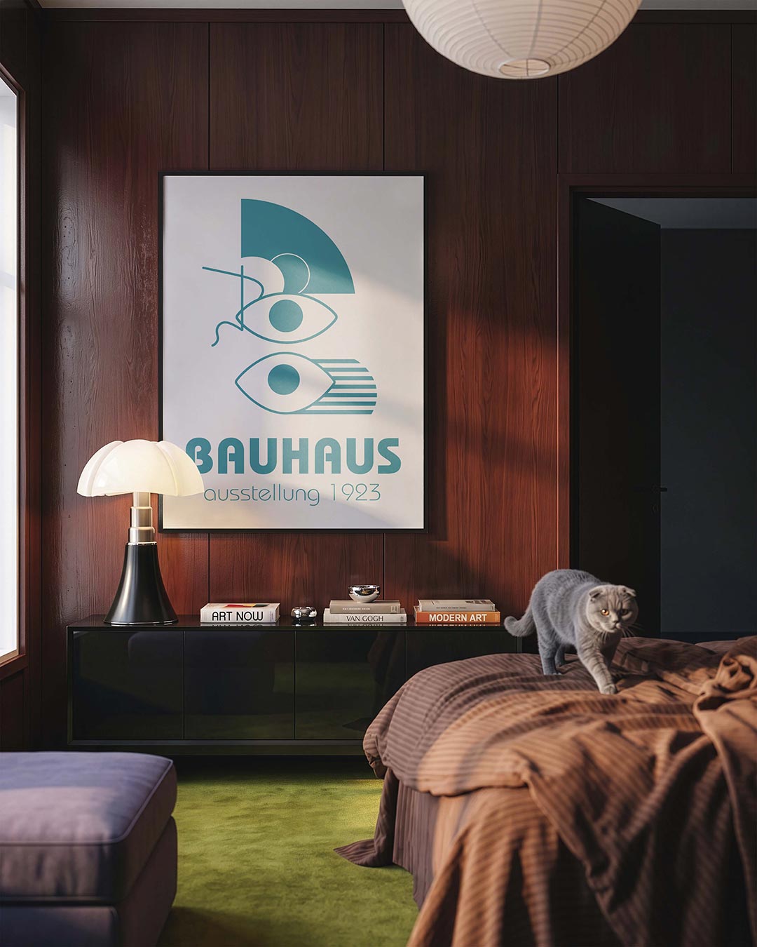 Vormen en ogen Poster