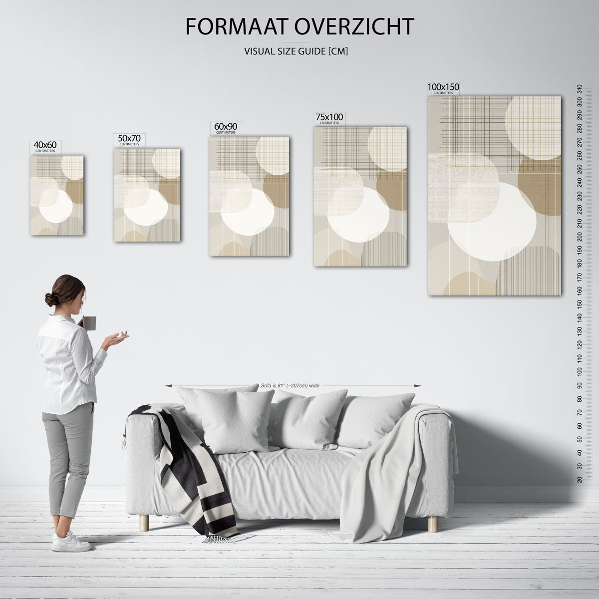 Organische vormen en lijnen Kunstwerk