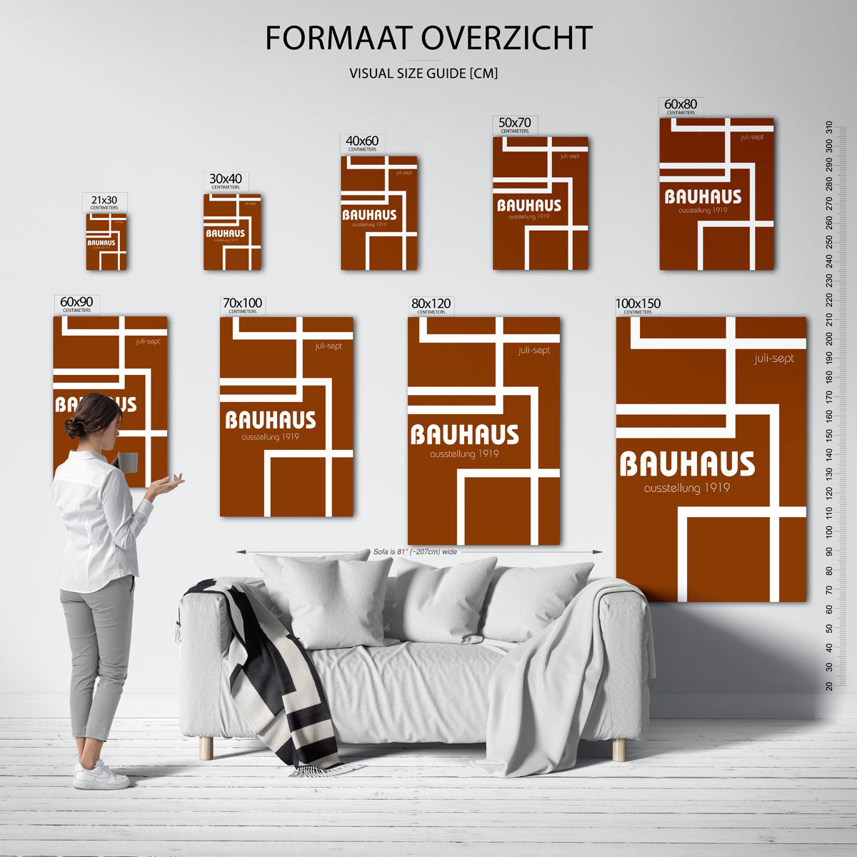 Lijnen en vlakkenspel Poster