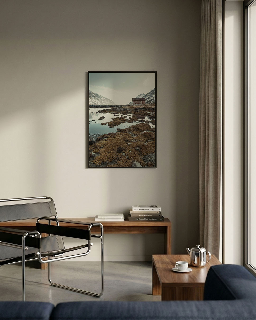 Rustieke berglandschap Poster