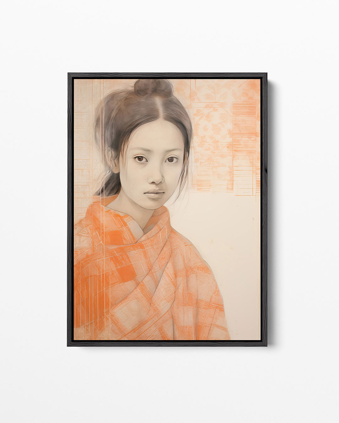 Portret met zachte lijnen Kunstwerk