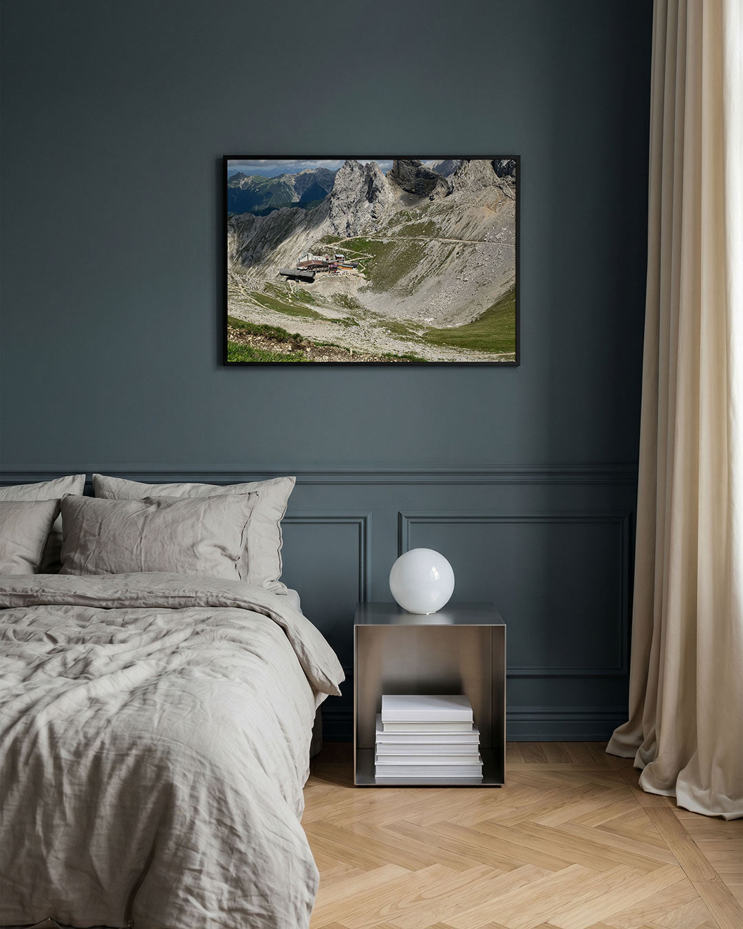 Berglandschap met rotsen Poster