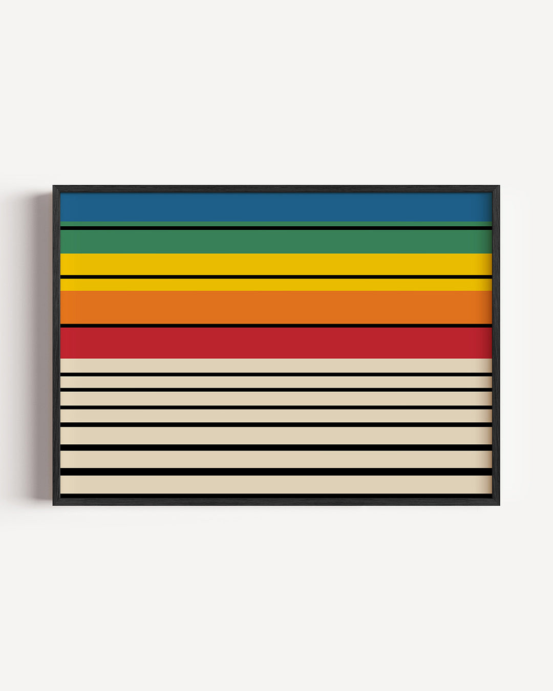 Strepen en kleurvlakken Poster
