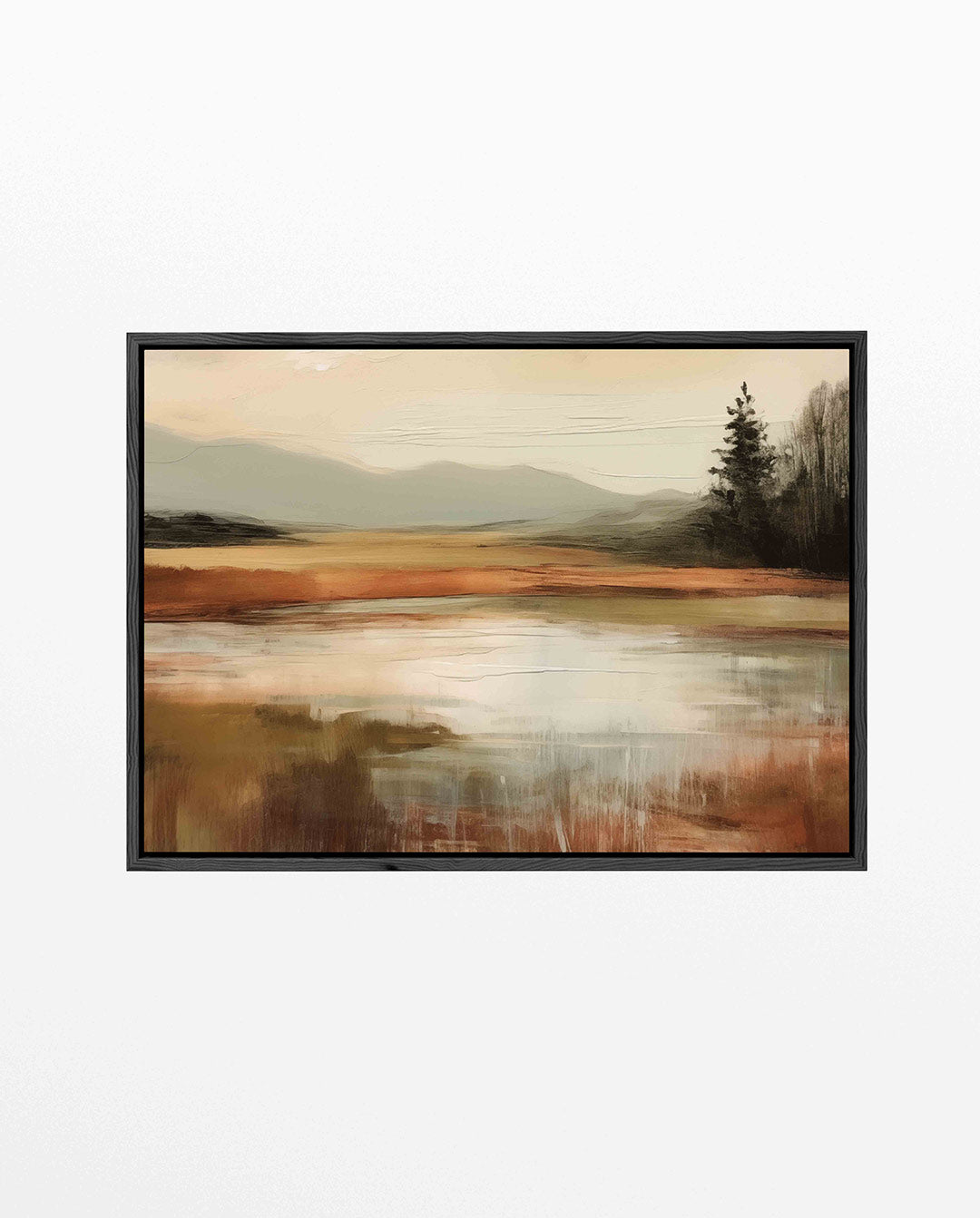 Landschap met vage lijnen Kunstwerk
