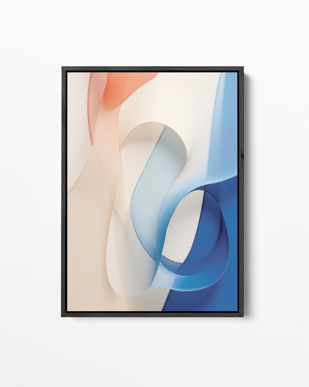 Vloeiende kleurencompositie Kunstwerk